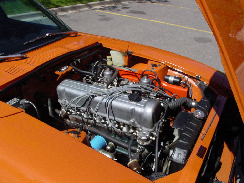 Restored Datsun 240Z engine bay